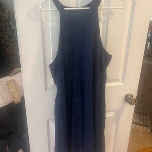 Torrid Navy Blue Floral Midi Dress